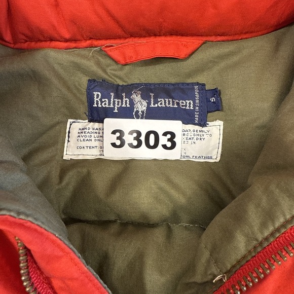 VEST DOWN HUNTING Vintage MENS SMALL Polo Ralph Lauren Hunting FLAP POCKET 1983 - Picture 12 of 12